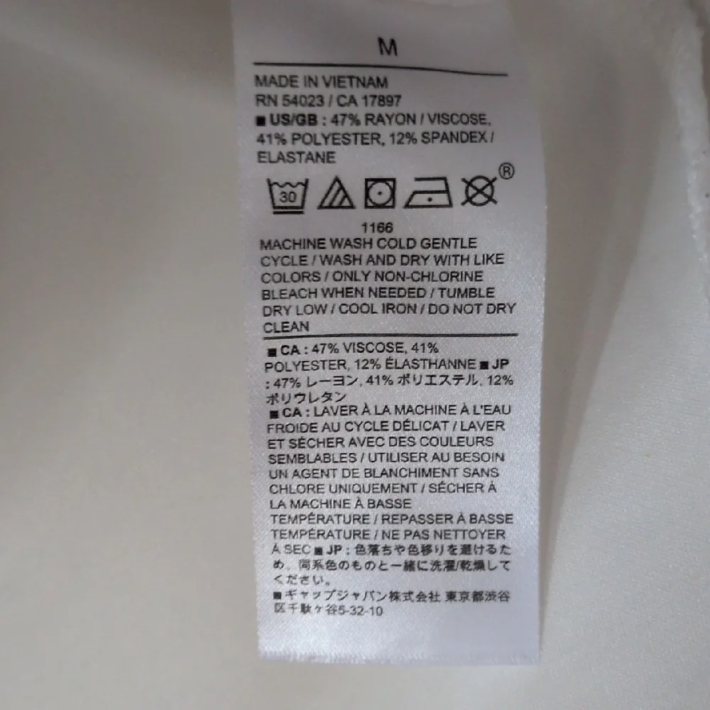 Banana Republic women's white structured Short Sleeve Top  fabric M - Picture 3 of 7